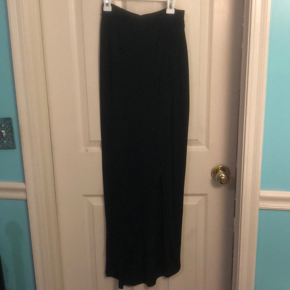 Black maxi skirt